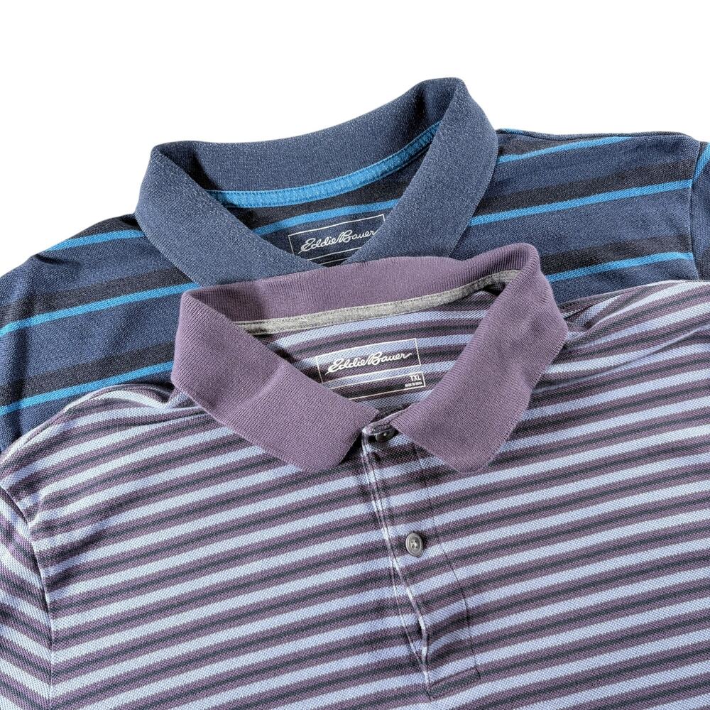 Eddie Bauer Lot of 2 Men's Polo Shirts Sz TXL